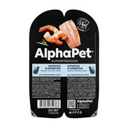 Фото AlphaPet Superpremium влажный корм для стерилизованных кошек с анчоусами и креветками в соусе